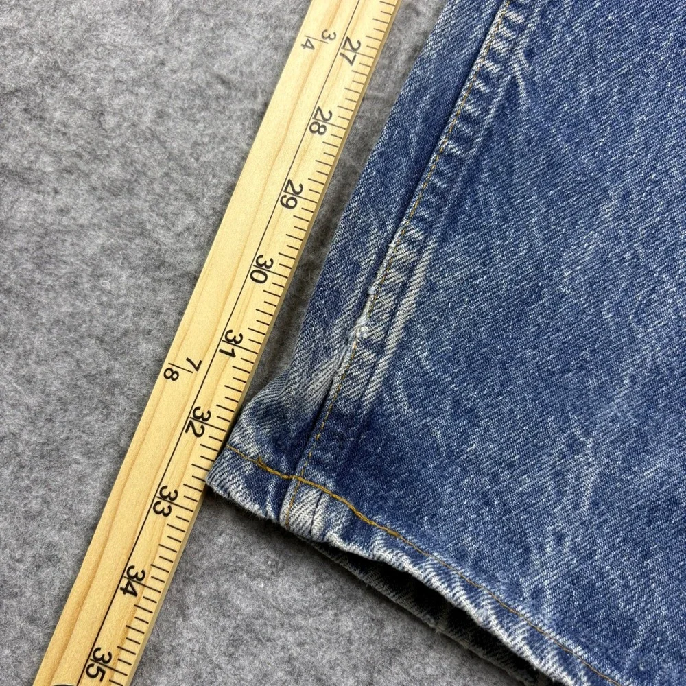 Vintage 90s Levis 505 Orange Tab Jeans Mens 34x31 Blue Straight Leg Made in USA